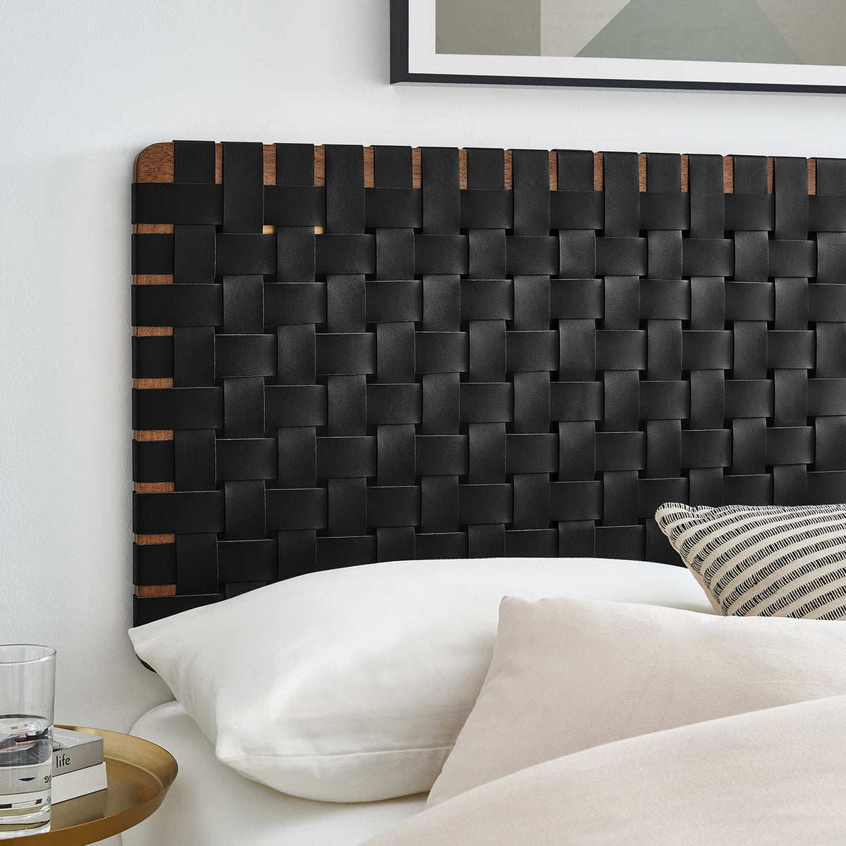 Sparta Weave Vegan Leather Full Headboard by Modway, photo 8 of 28