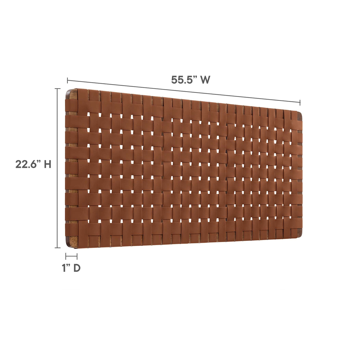 Sparta Weave Vegan Leather Full Headboard by Modway, photo 3 of 28
