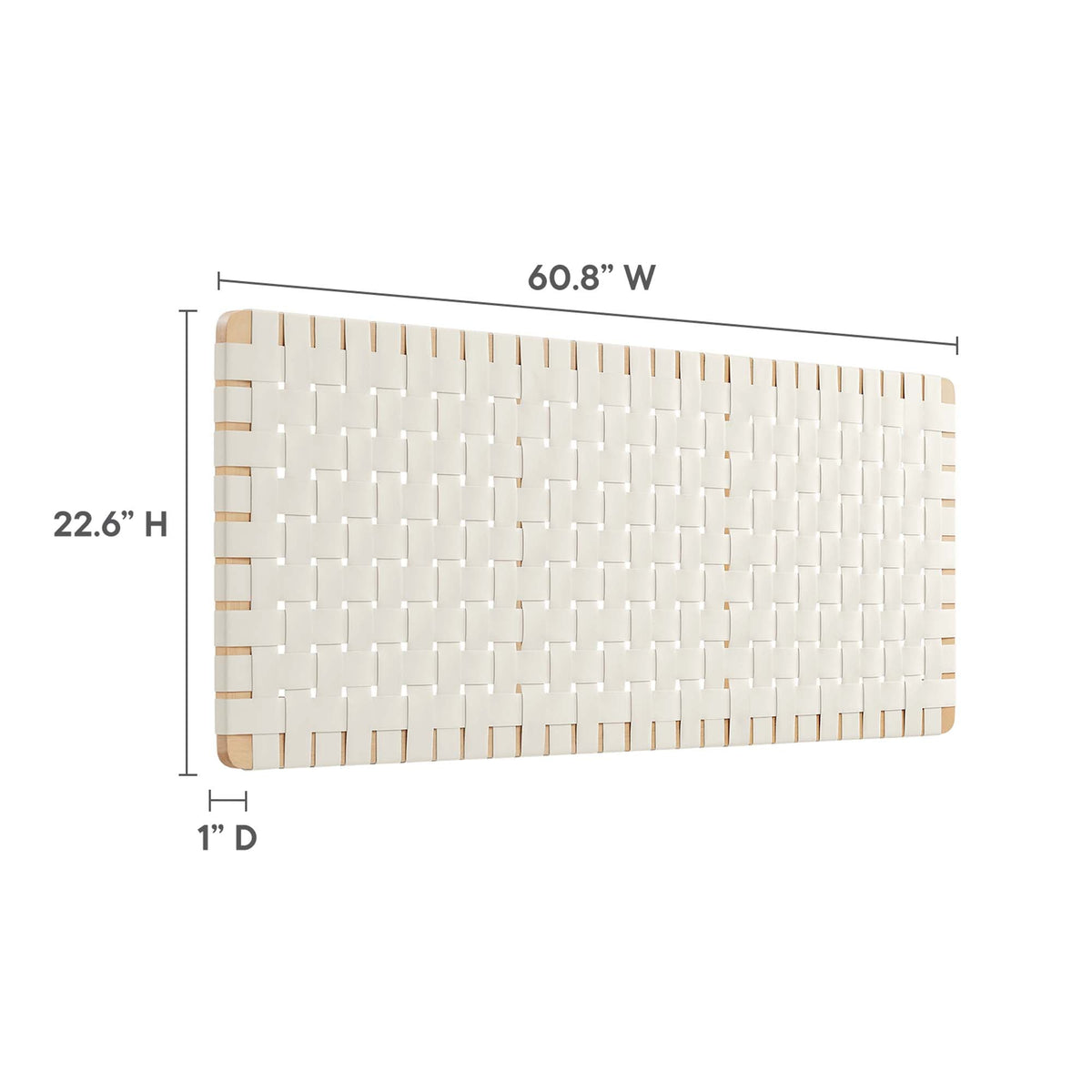 Sparta Vegan Leather Weave Queen Headboard by Modway, photo 22 of 28