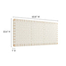 Sparta Vegan Leather Weave Queen Headboard by Modway by HouseOfZazla