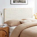 Sparta Vegan Leather Weave Queen Headboard by Modway by HouseOfZazla