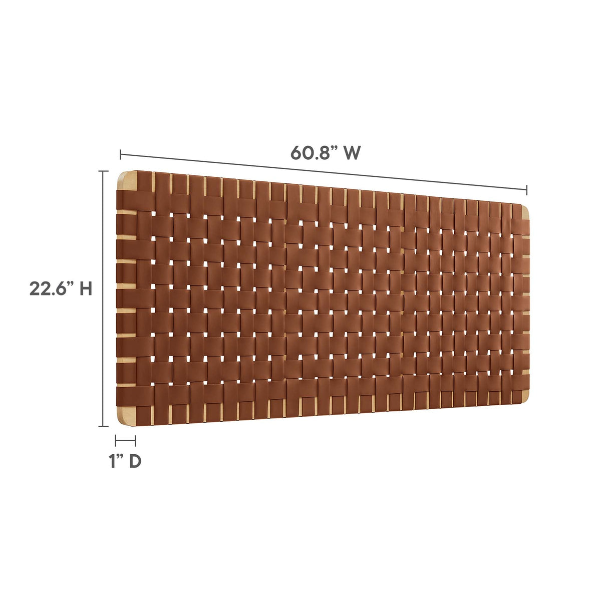 Sparta Vegan Leather Weave Queen Headboard by Modway, photo 21 of 28