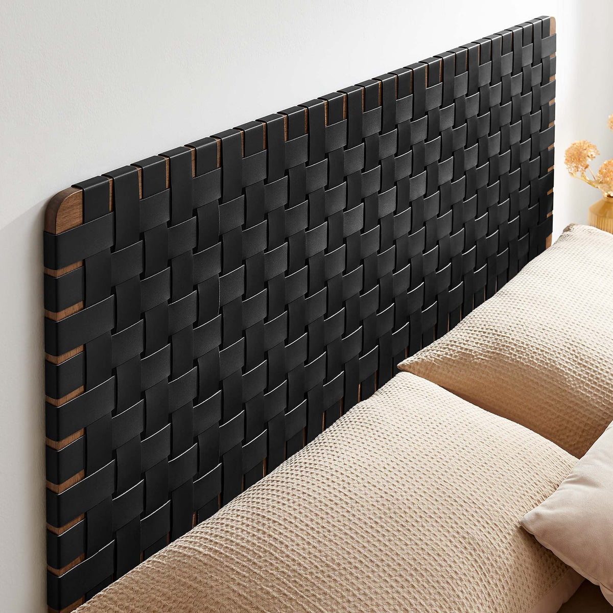 Sparta Vegan Leather Weave Queen Headboard by Modway, photo 8 of 28