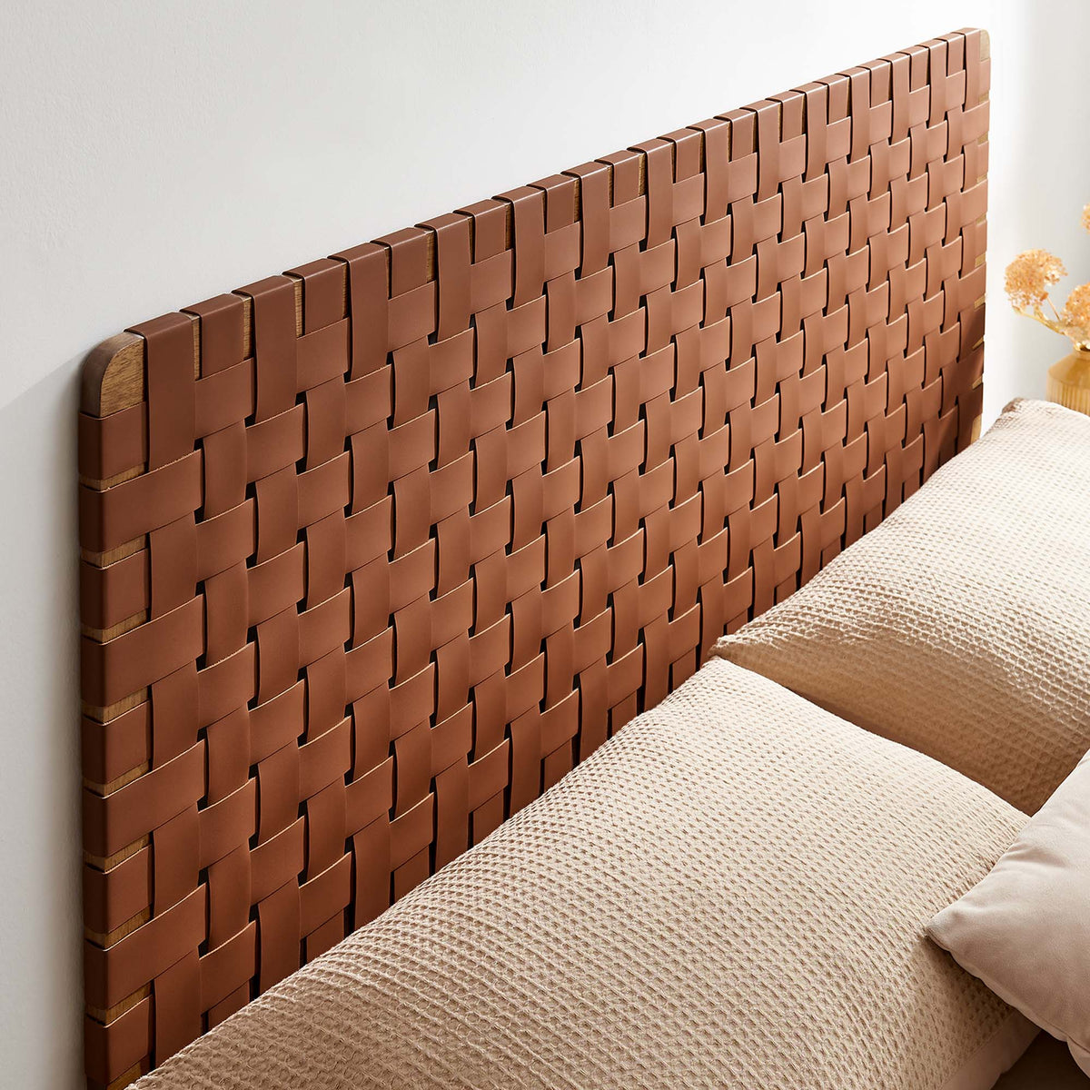 Sparta Vegan Leather Weave Queen Headboard by Modway, photo 7 of 28