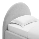 Resort Upholstered Fabric Arched Round Twin Platform Bed by Modway by HouseOfZazla