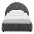 Resort Upholstered Fabric Arched Round Twin Platform Bed by Modway by HouseOfZazla