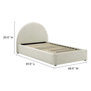 Resort Performance Velvet Arched Round Twin Platform Bed by Modway by HouseOfZazla