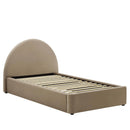 Resort Performance Velvet Arched Round Twin Platform Bed by Modway by HouseOfZazla