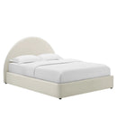 Resort Performance Velvet Arched Round Full Platform Bed by HouseOfZazla