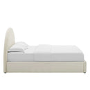 Resort Performance Velvet Arched Round Full Platform Bed by HouseOfZazla