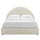 Resort Performance Velvet Arched Round Full Platform Bed by HouseOfZazla