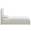 Keynote Upholstered Fabric Curved Twin Platform Bed by Modway by HouseOfZazla