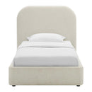 Keynote Upholstered Fabric Curved Twin Platform Bed by Modway by HouseOfZazla