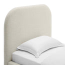 Keynote Upholstered Fabric Curved Twin Platform Bed by Modway by HouseOfZazla