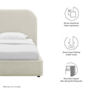 Keynote Upholstered Fabric Curved Twin Platform Bed by Modway by HouseOfZazla