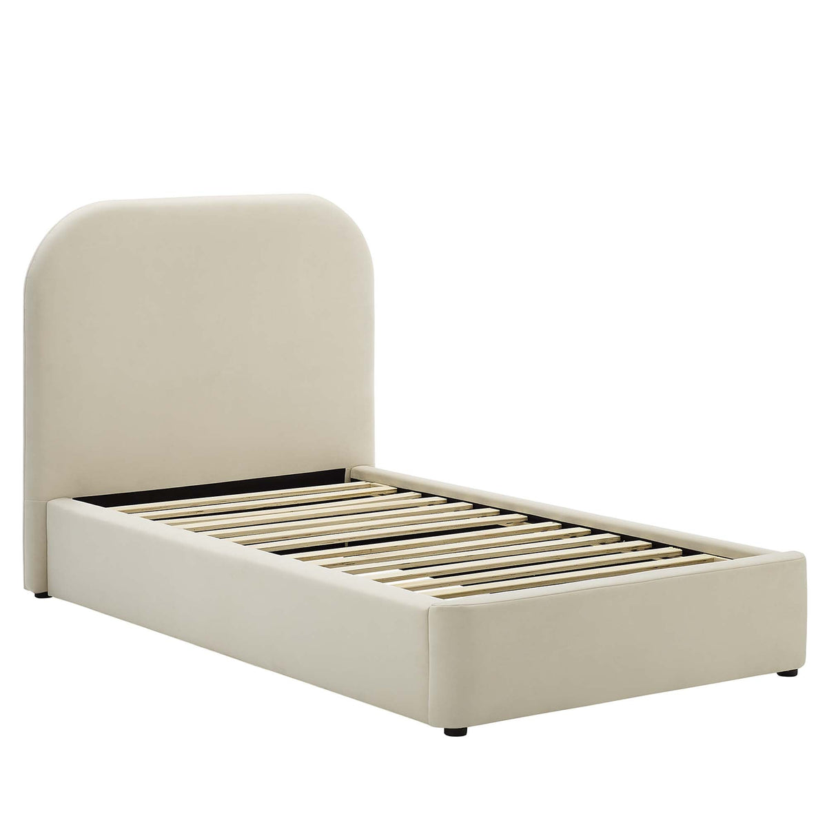 Keynote Performance Velvet Curved Twin Platform Bed by Modway, photo 11 of 14