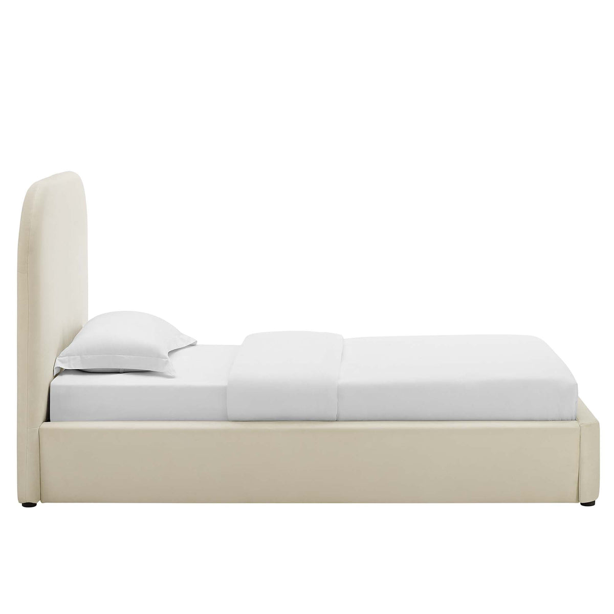 Keynote Performance Velvet Curved Twin Platform Bed by Modway, photo 10 of 14