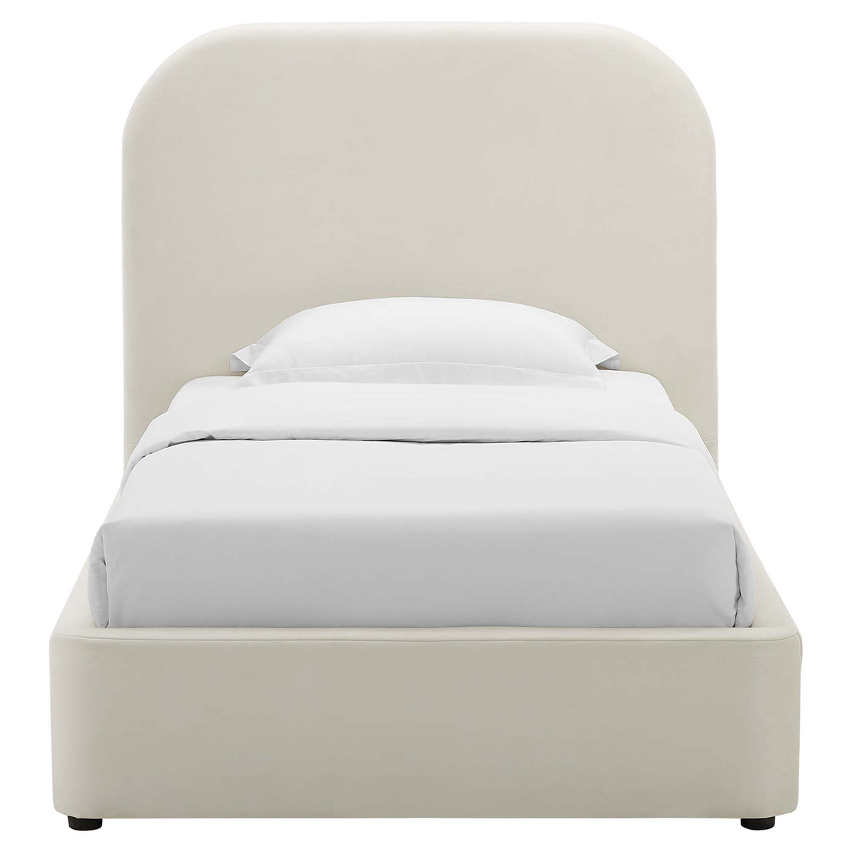 Keynote Performance Velvet Curved Twin Platform Bed by Modway, photo 9 of 14