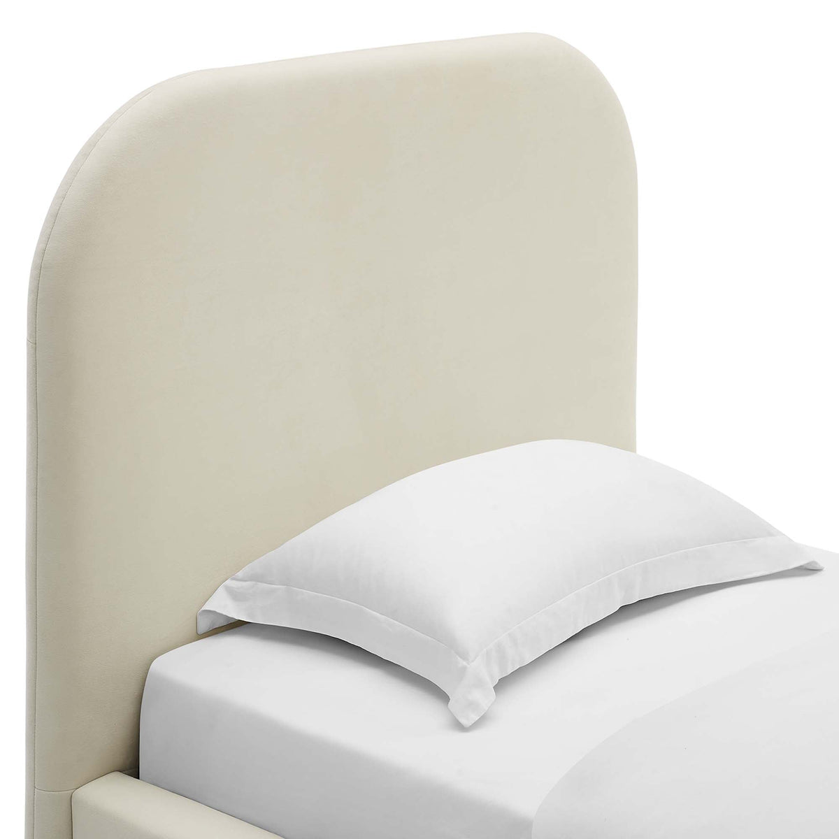 Keynote Performance Velvet Curved Twin Platform Bed by Modway, photo 8 of 14