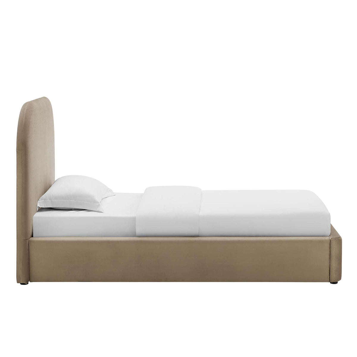 Keynote Performance Velvet Curved Twin Platform Bed by Modway, photo 5 of 14