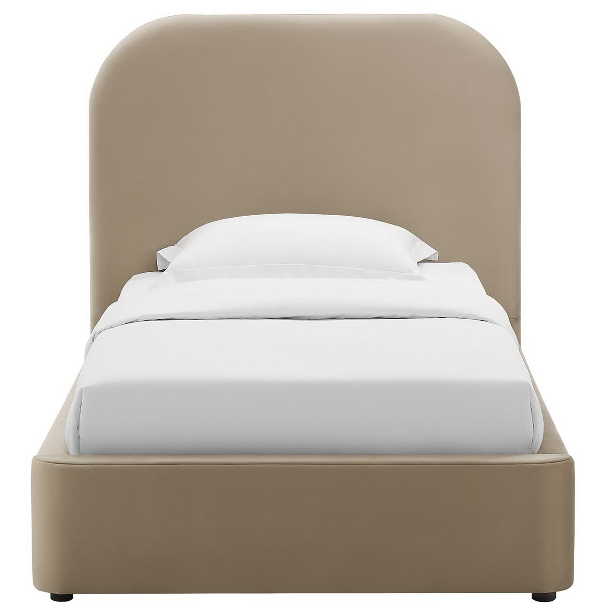 Keynote Performance Velvet Curved Twin Platform Bed by Modway, photo 6 of 14