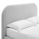 Keynote Upholstered Full Size Fabric Curved Platform Bed by Modway by HouseOfZazla