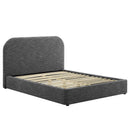 Keynote Upholstered Full Size Fabric Curved Platform Bed by Modway by HouseOfZazla
