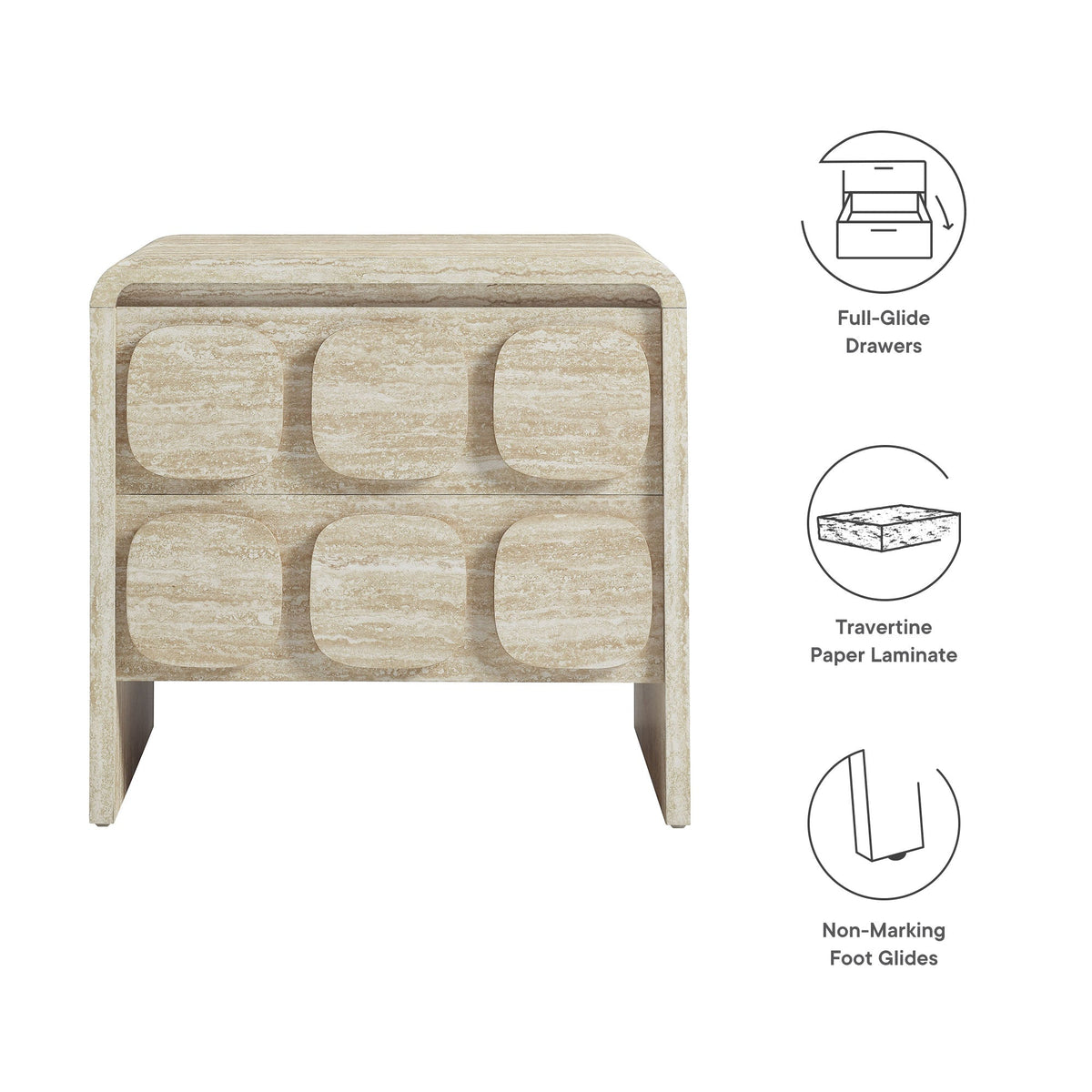 Toscana 2-Drawer Nightstand by Modway, photo 2 of 14