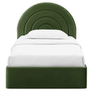Solana Arched Performance Velvet Twin Platform Bed by HouseOfZazla