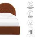 Solana Arched Performance Velvet Twin Platform Bed by HouseOfZazla