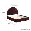 Solana Arched Performance Velvet Queen Platform Bed by Modway by HouseOfZazla