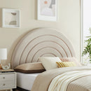 Solana Arched Performance Velvet Queen Headboard by HouseOfZazla