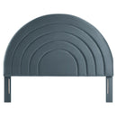 Solana Arched Performance Velvet Queen Headboard by HouseOfZazla