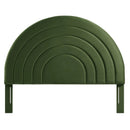 Solana Arched Performance Velvet Queen Headboard by HouseOfZazla