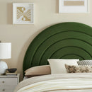 Solana Arched Performance Velvet Queen Headboard by HouseOfZazla