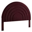 Solana Arched Performance Velvet Queen Headboard by HouseOfZazla