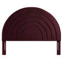 Solana Arched Performance Velvet Queen Headboard by HouseOfZazla