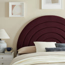 Solana Arched Performance Velvet Queen Headboard by HouseOfZazla