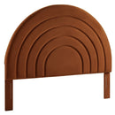 Solana Arched Performance Velvet Queen Headboard by HouseOfZazla