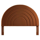 Solana Arched Performance Velvet Queen Headboard by HouseOfZazla