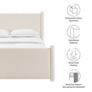Rael Performance Velvet Queen Platform Bed by Modway by HouseOfZazla