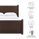 Rael Performance Velvet Queen Platform Bed by Modway by HouseOfZazla