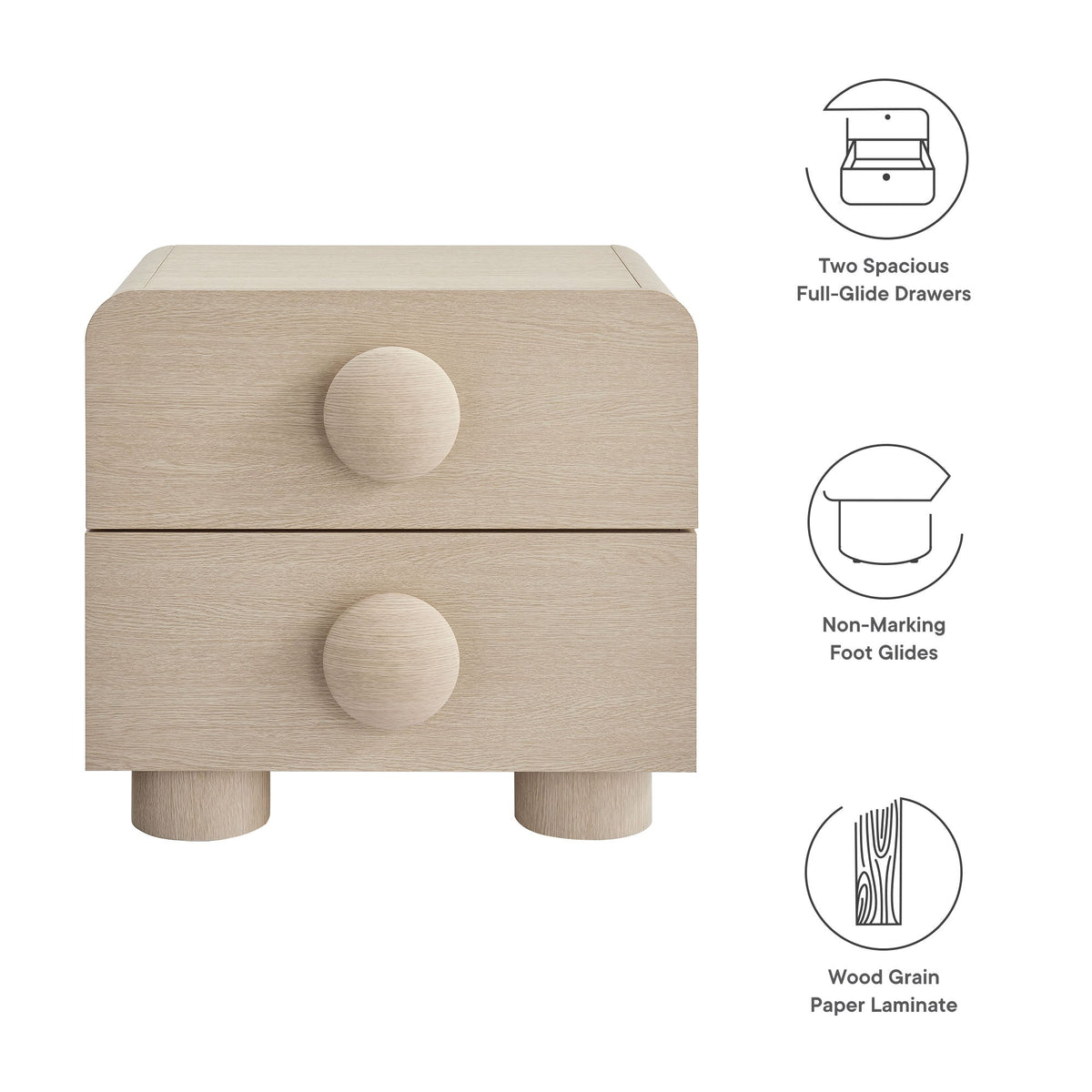 Sonnet 2-Drawer Nightstand by Modway, photo 13 of 14