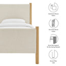 Maven Twin Size Fabric Upholstered Platform Bed by Modway by HouseOfZazla