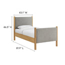 Maven Twin Size Fabric Upholstered Platform Bed by Modway by HouseOfZazla