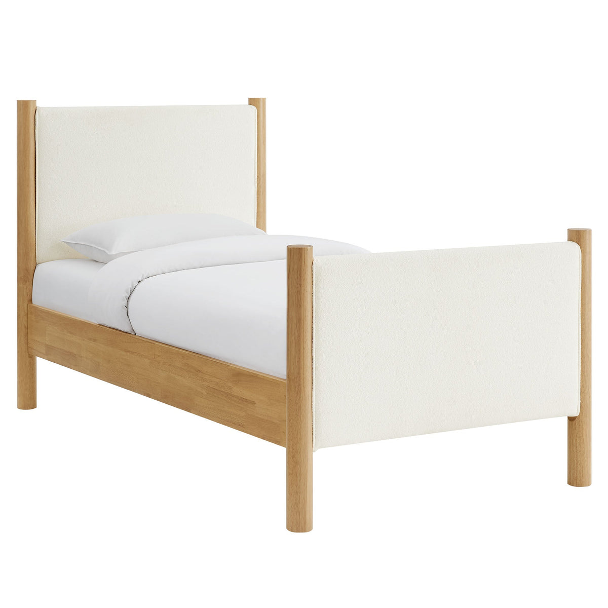 Maven Twin Size Boucle Upholstered Platform Bed by Modway, photo 14 of 14