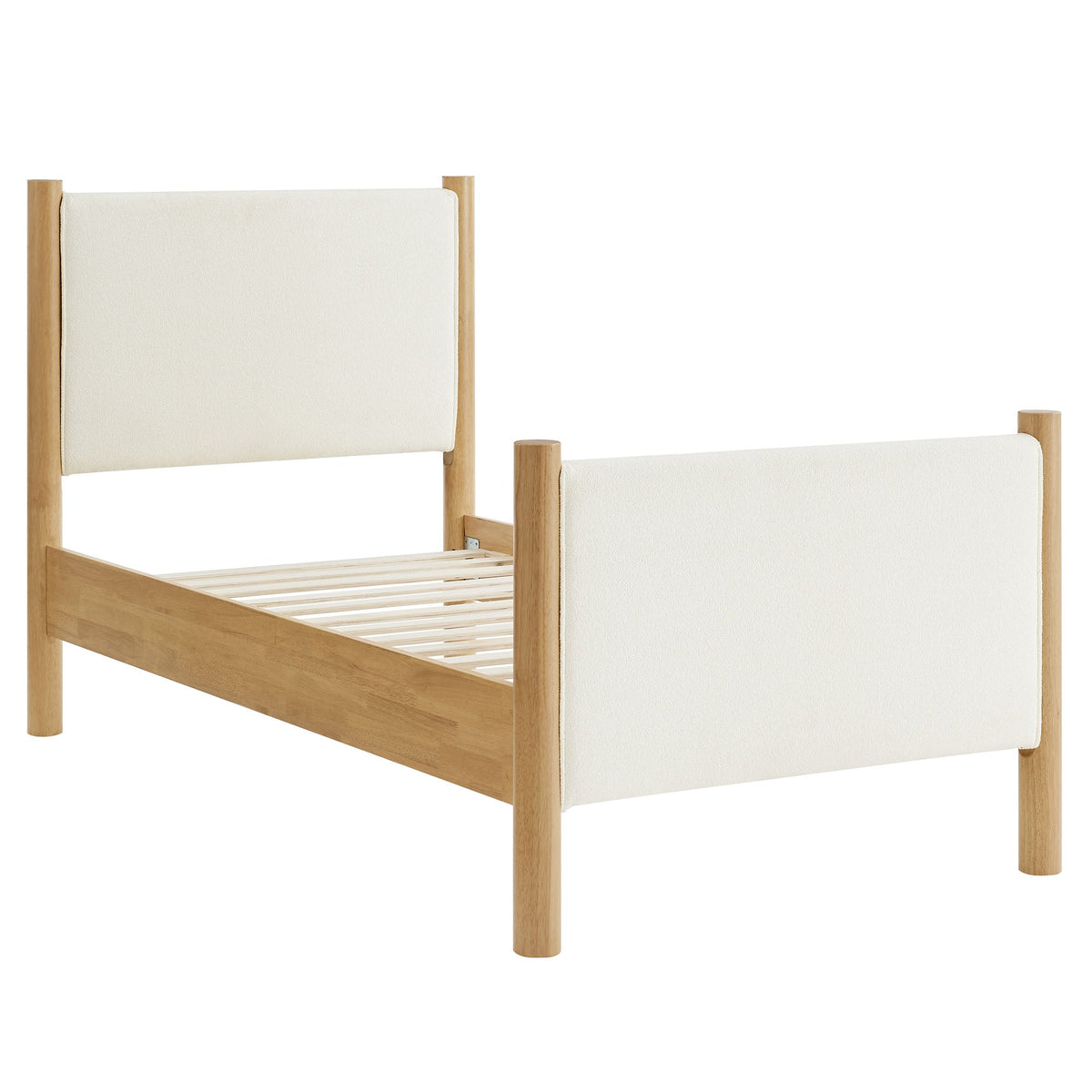 Maven Twin Size Boucle Upholstered Platform Bed by Modway, photo 9 of 14