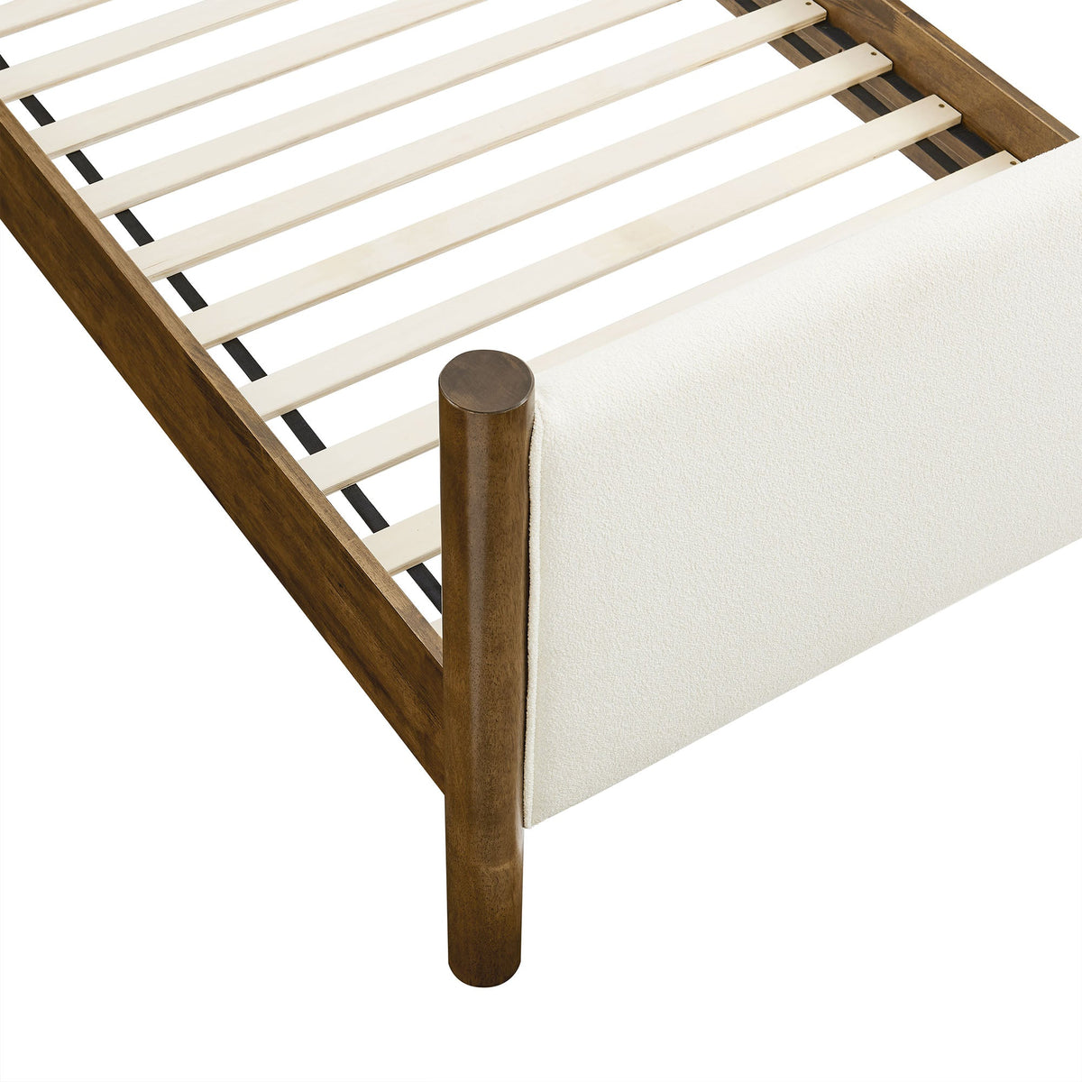 Maven Twin Size Boucle Upholstered Platform Bed by Modway, photo 7 of 14