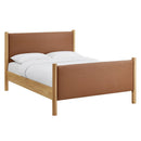 Maven Queen Size Vegan Leather Upholstered Platform Bed by HouseOfZazla