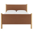 Maven Queen Size Vegan Leather Upholstered Platform Bed by HouseOfZazla